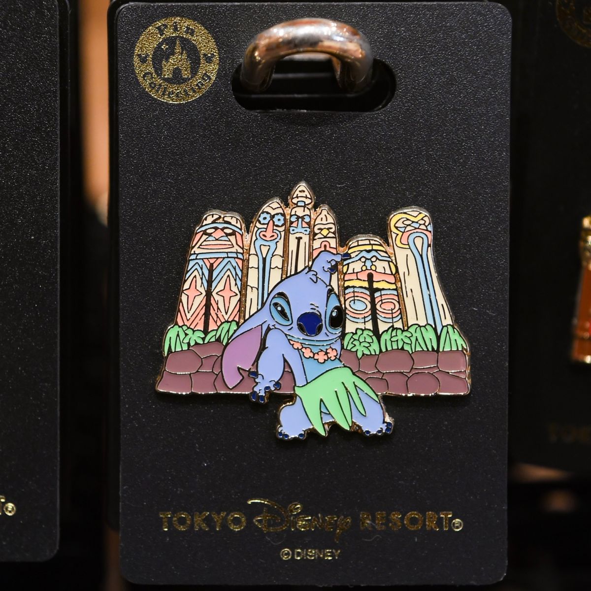 トーテムポールデザイン！東京ディズニーランド「スティッチ」ピンバッジ -