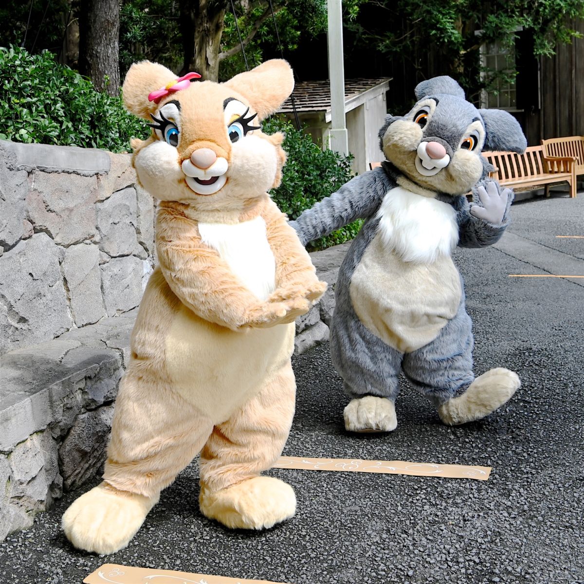 とんすけ&ミス・バニー！東京ディズニーシー『バンビ』整列 ...