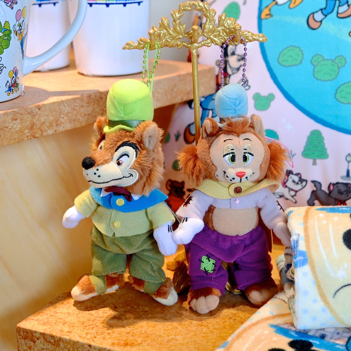 ファウルフェロー&ギデオンが登場！東京ディズニーランド『ピノキオ』ぬいぐるみストラップ -