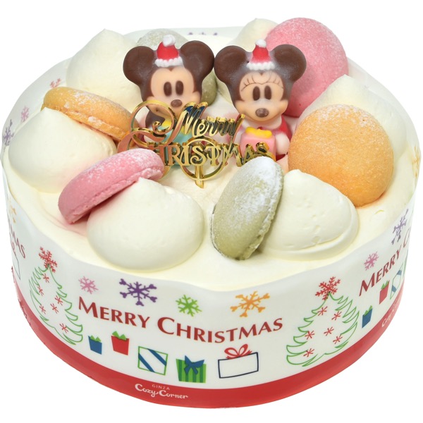 サンタ姿のミッキー ミニーがかわいい コージーコーナーのディズニークリスマスケーキ
