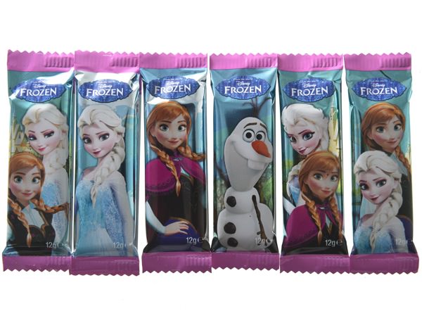 アナと雪の女王6パックチョコレート個包装パッケージ