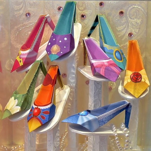 プリンセスモチーフの靴が折れちゃう ディズニープリンセス靴型メモセット