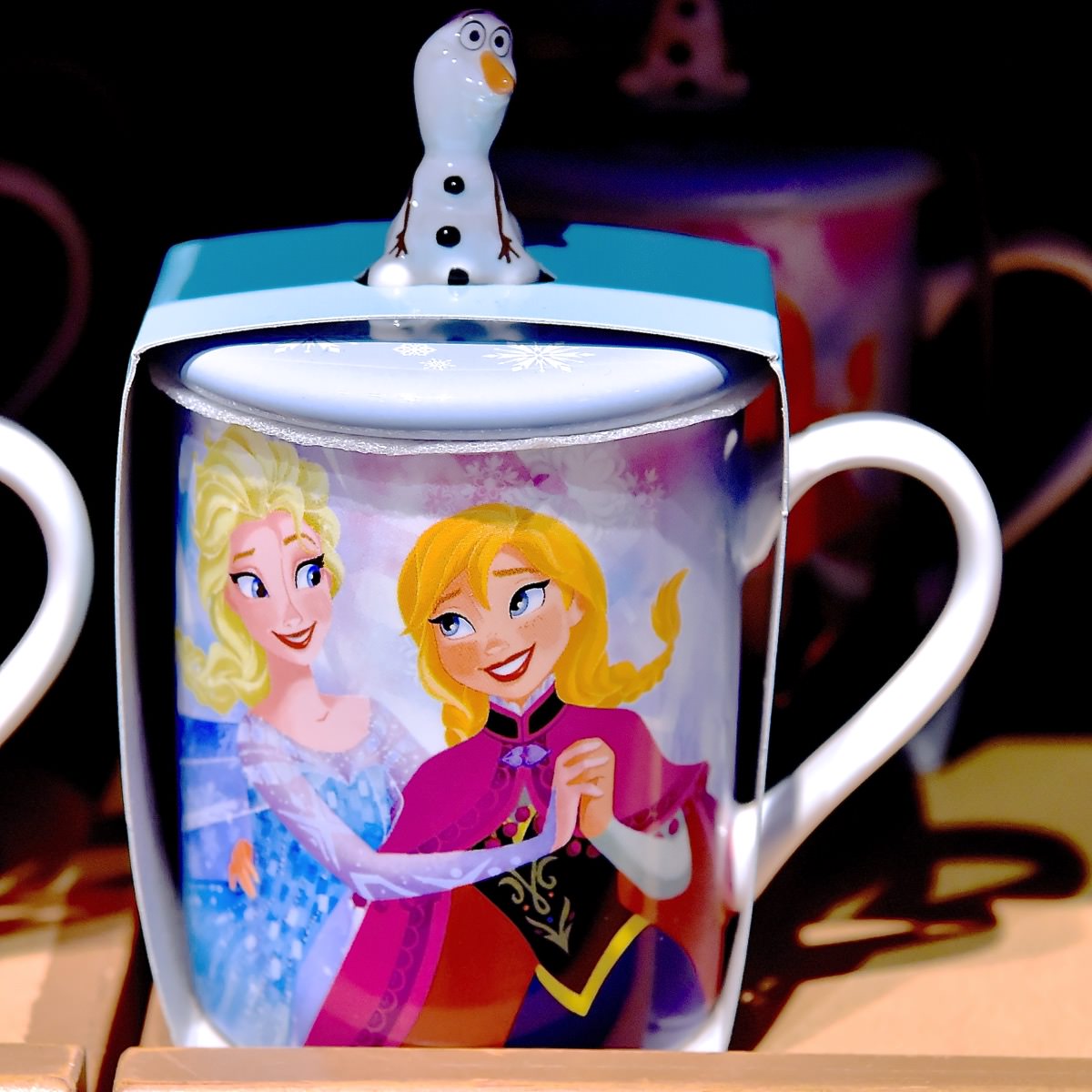 アナと雪の女王ふた付きマグカップ