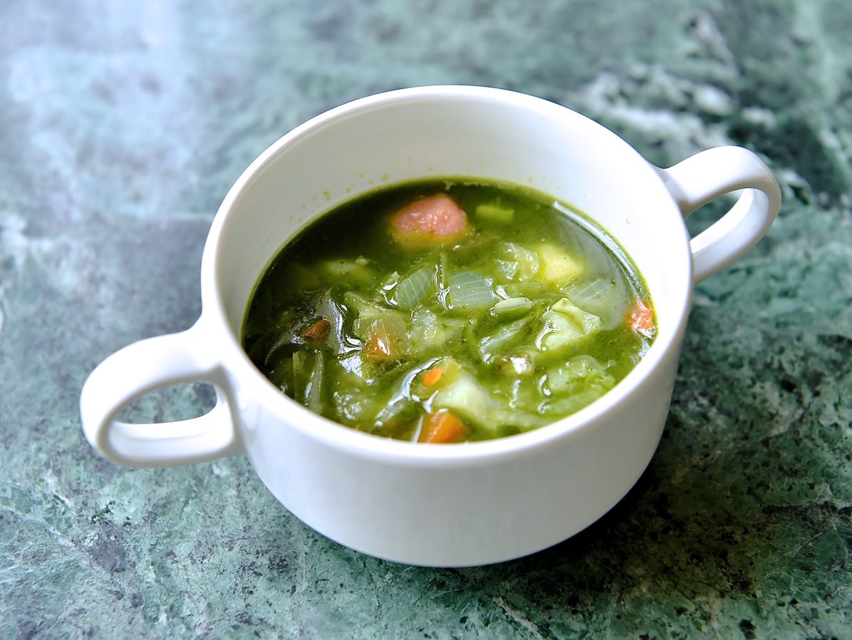 白インゲン豆とベジタブルのスープ