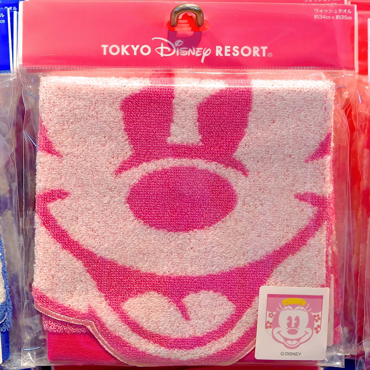 お顔がかわいいパステルカラー 東京ディズニーランドのキャラクタータオル