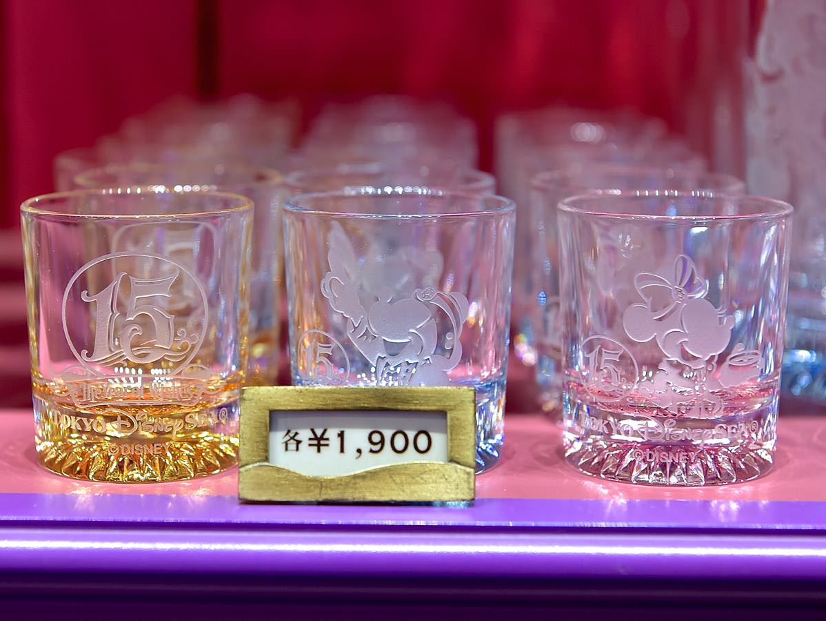 東京ディズニーシー15周年・シルエットグラス