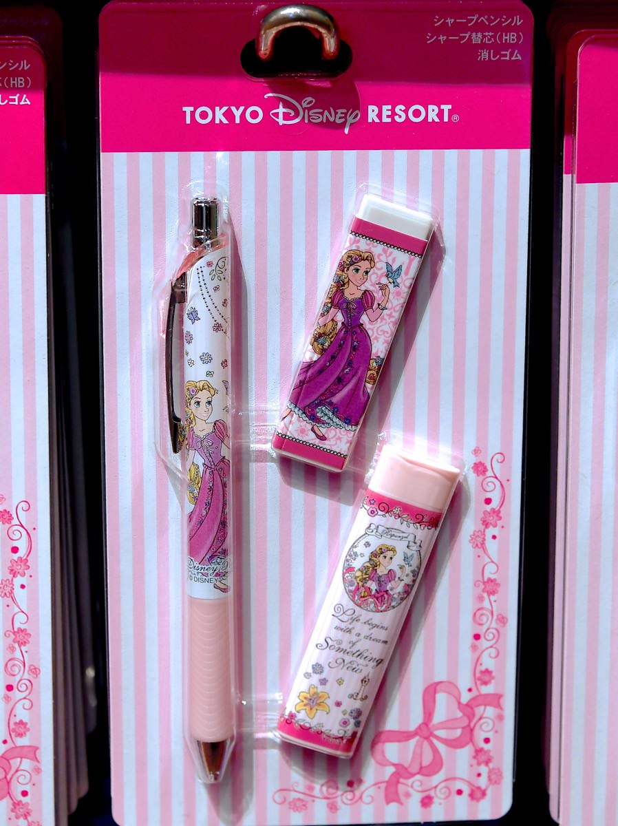人気のプリンセスデザイン 東京ディズニーランドのキャラクターシャーペン 替芯セット