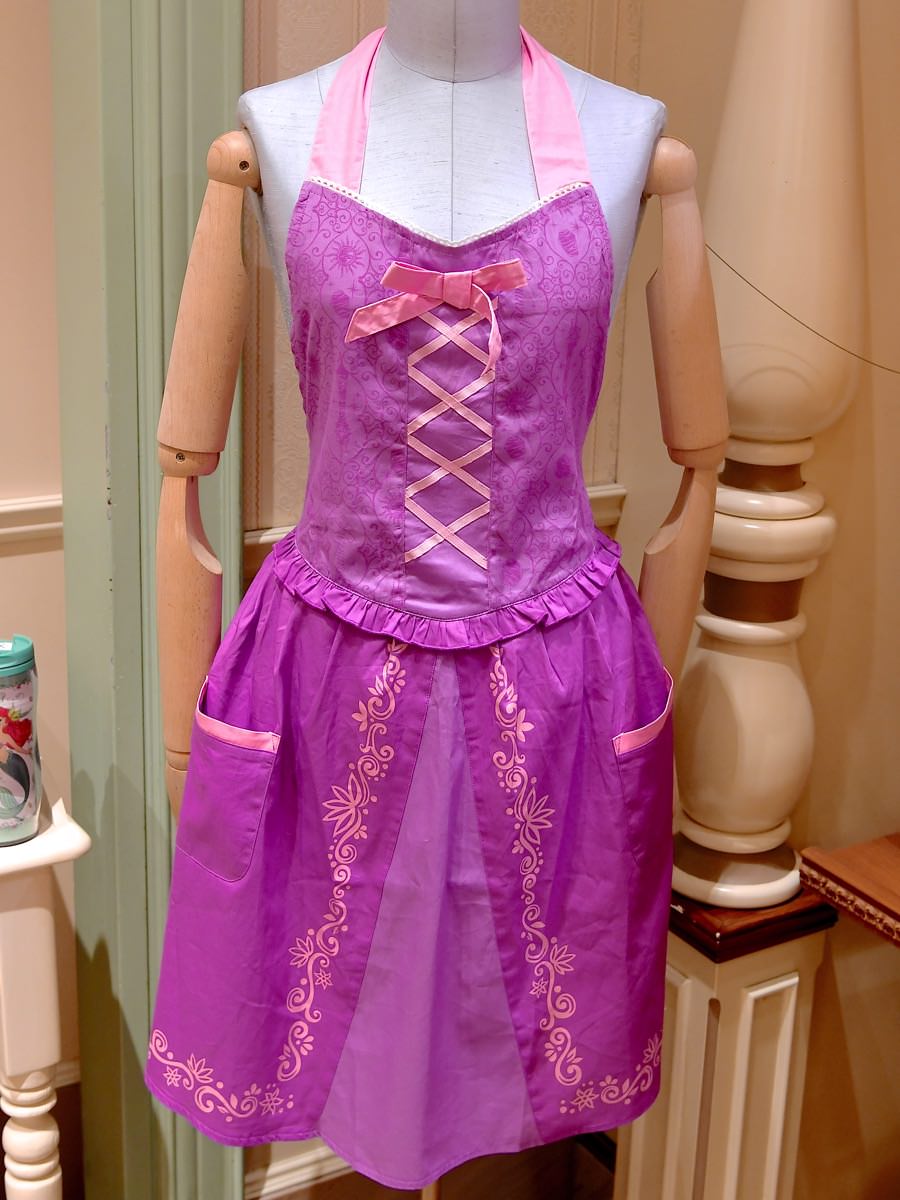 ラプンツェルたちのドレスモチーフ 東京ディズニーランドのプリンセスエプロン