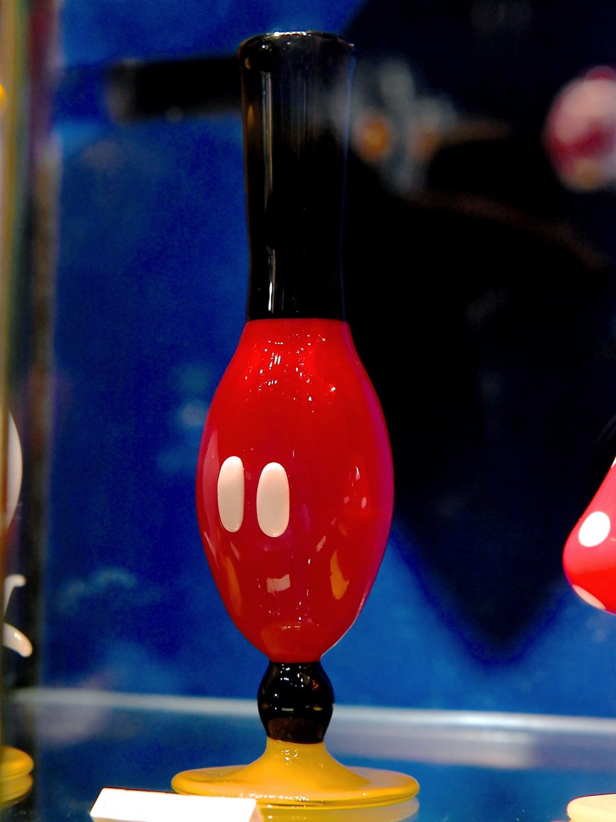 ミッキー フレンズモチーフ 東京ディズニーランド ガラスの靴 キャラクター花瓶