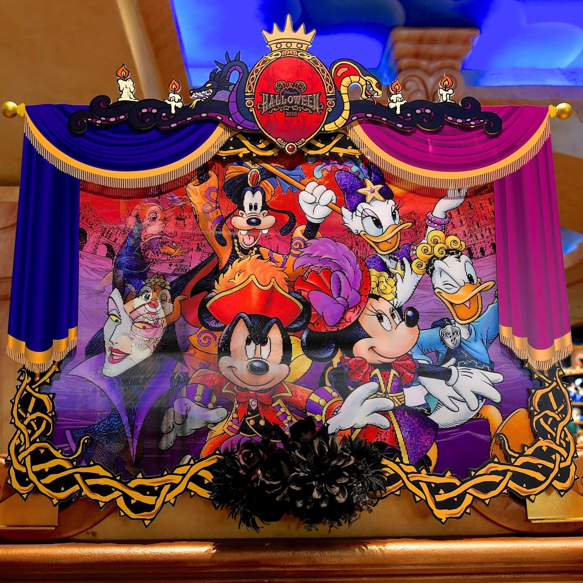 ディズニー ハロウィン ハデス ジャケット WDW ヴィランズ ブラック