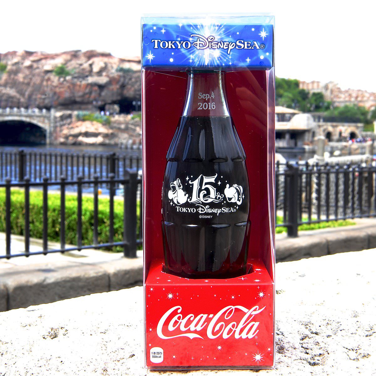 コカコーラ記念ボトル フード付きブランケット 東京ディズニーシー15周年スペシャルグッズ