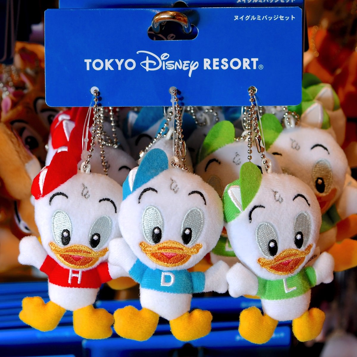 お取り寄せ】ディズニー ヒューイ デューイ ルーイ ぬいぐるみバッジ