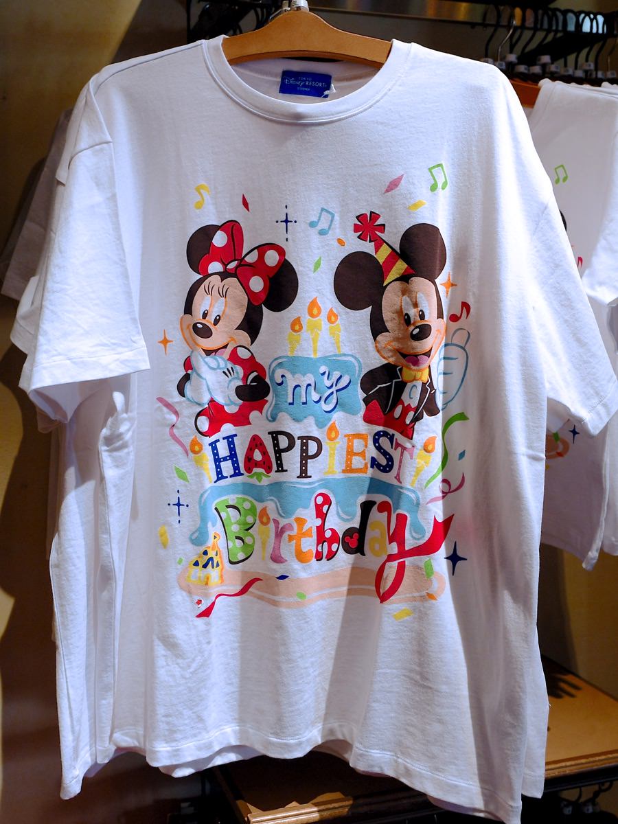 ミッキー&ミニーお誕生日Tシャツ