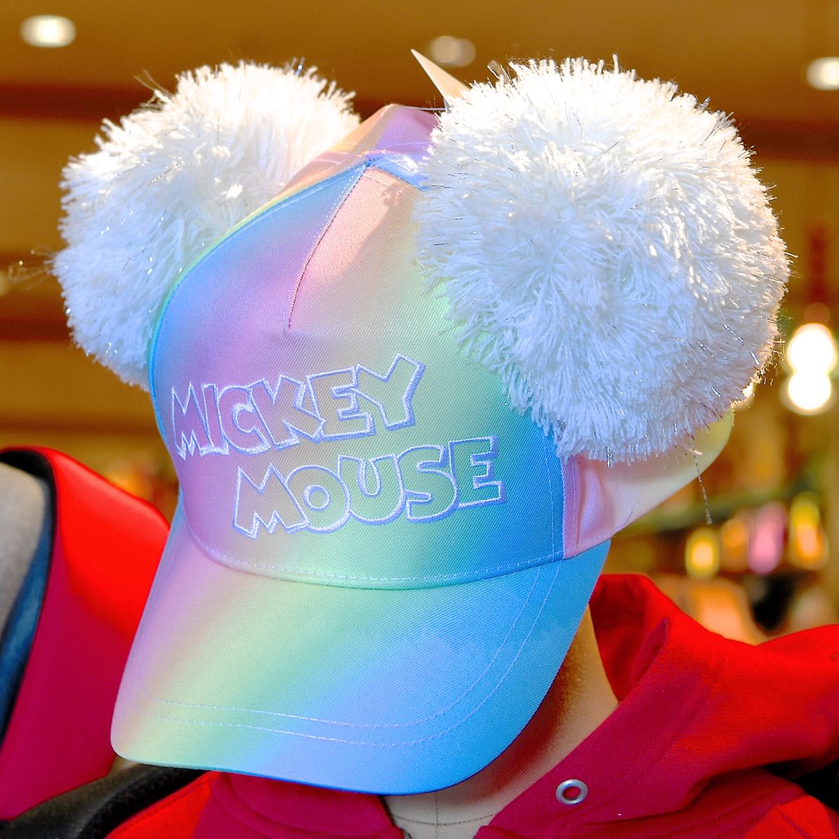 ディズニーリゾート公式　ミッキーマウス　ポンポンキャップ　帽子