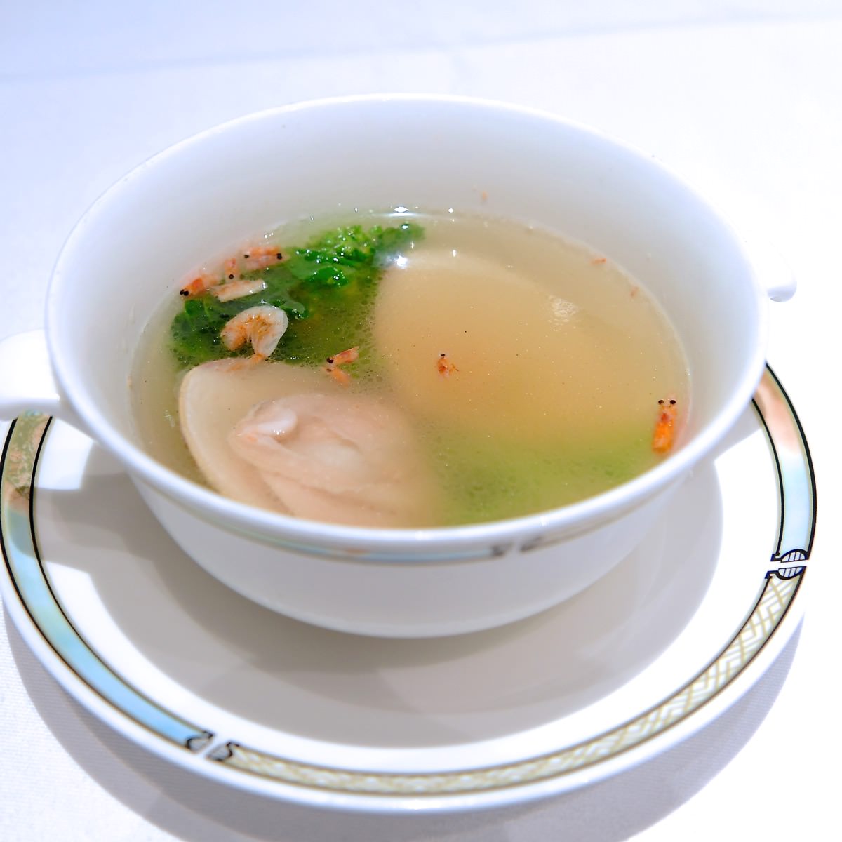 蛤と桜海老のスープ
