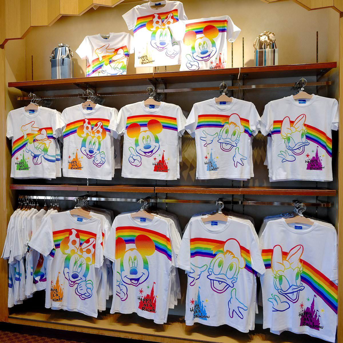 友達で揃えて虹を架けよう 東京ディズニーランド レインボーtシャツ