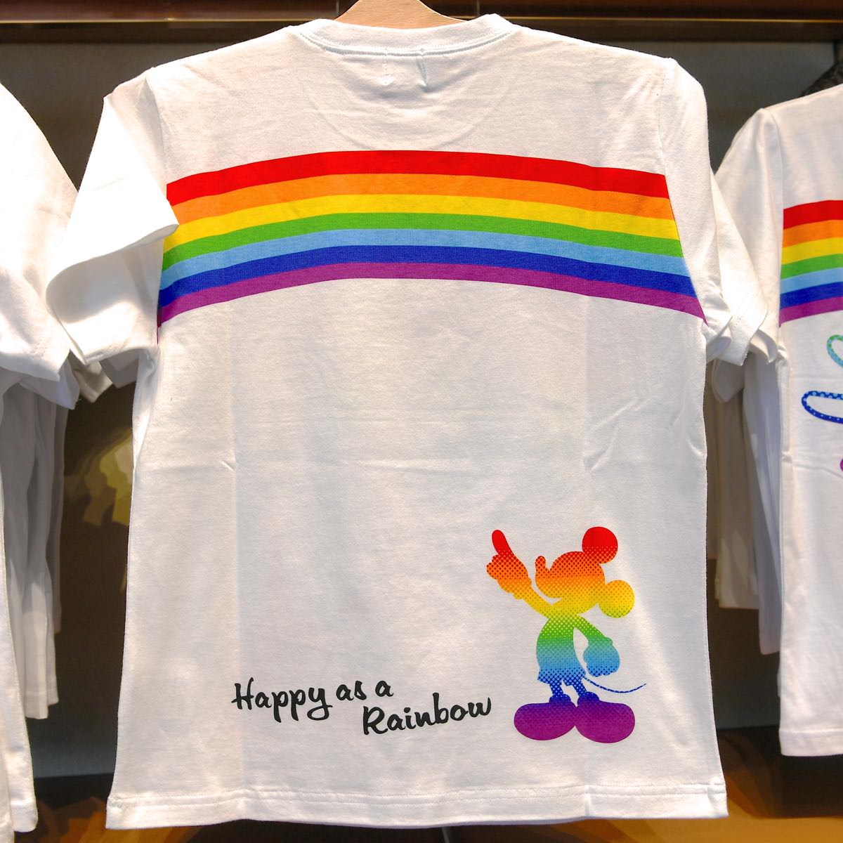 友達で揃えて虹を架けよう 東京ディズニーランド レインボーtシャツ