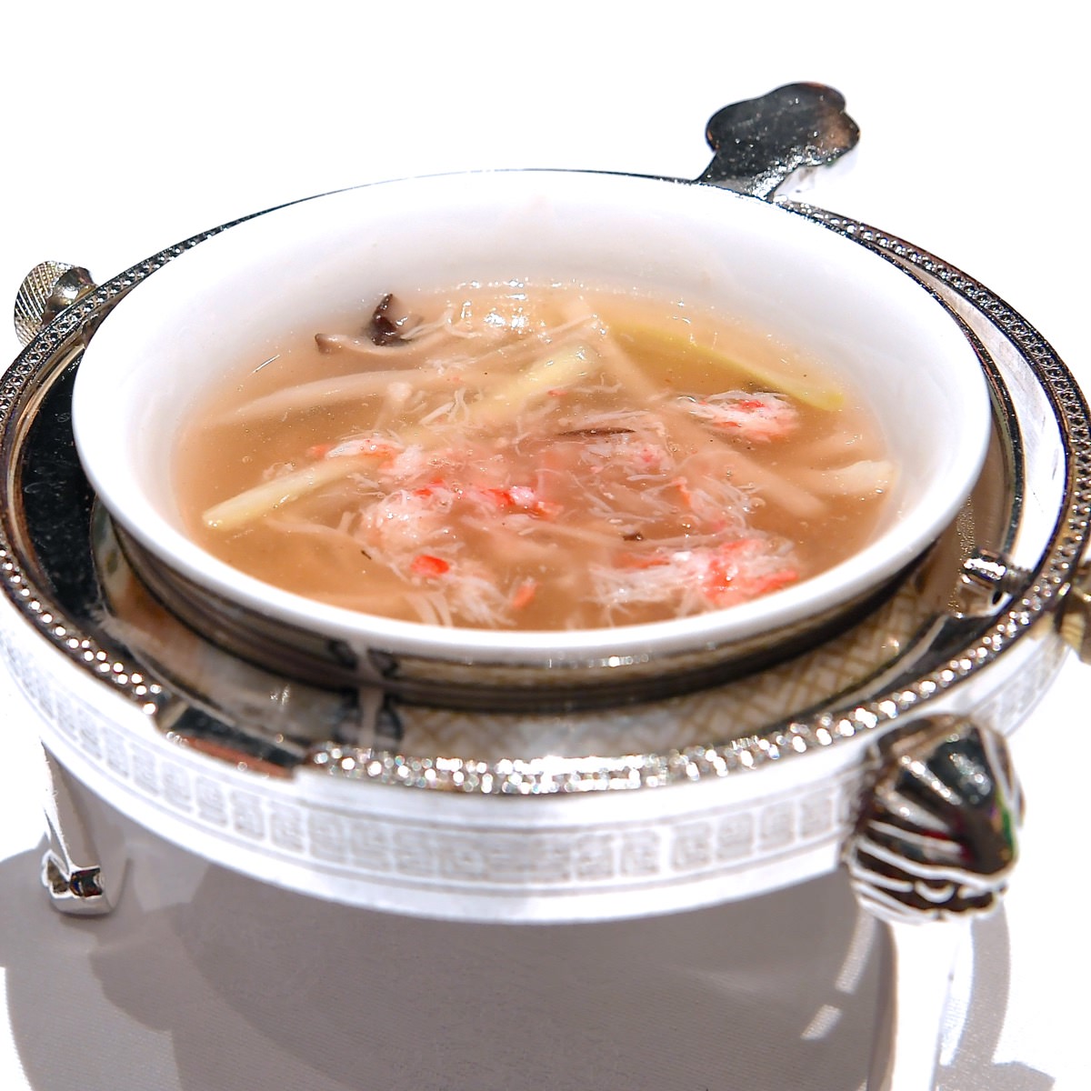 蟹肉と野菜のスープ