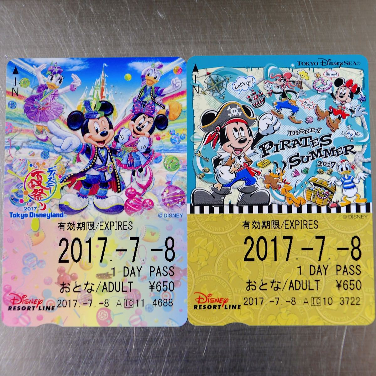 ディズニーリゾートライン　フリーきっぷ　ディズニー夏祭り＆ディズニー・パイレーツ・サマー