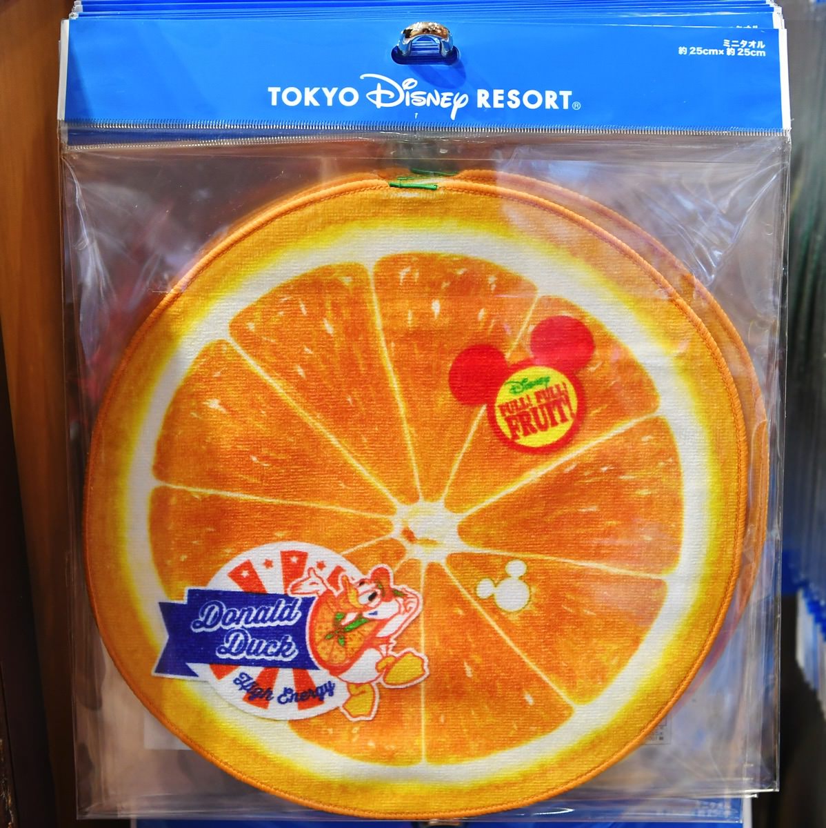 オレンジ＆ドナルドミニタオル