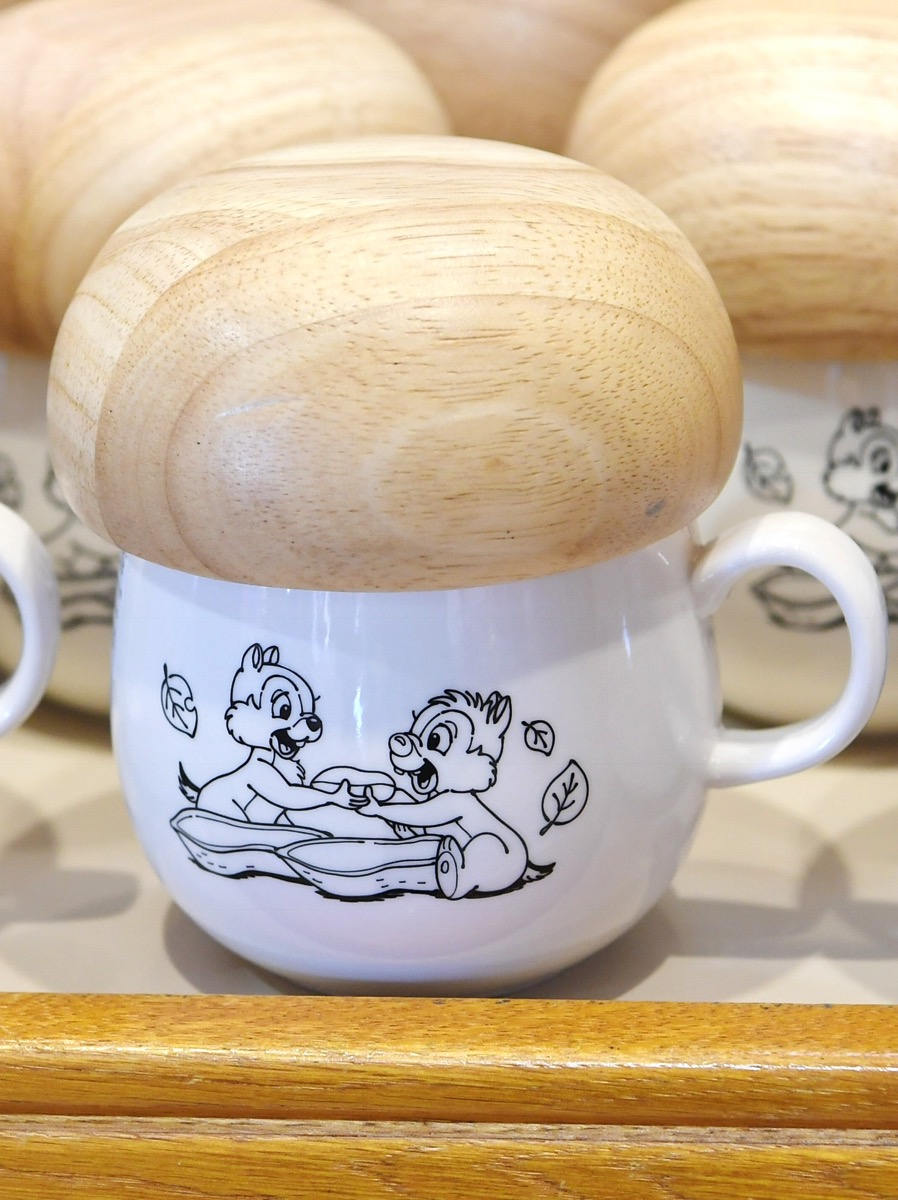 どんぐりみたいなかわいい蓋付き 東京ディズニーランド チップ デール マグカップ