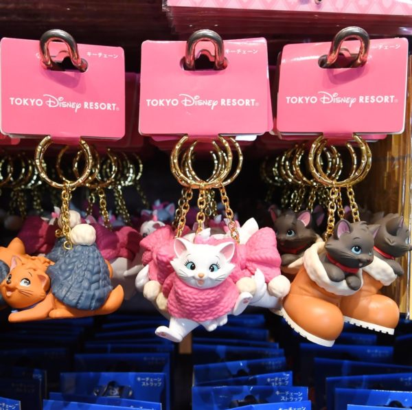 東京ディズニーランド『おしゃれキャット』キーチェーン