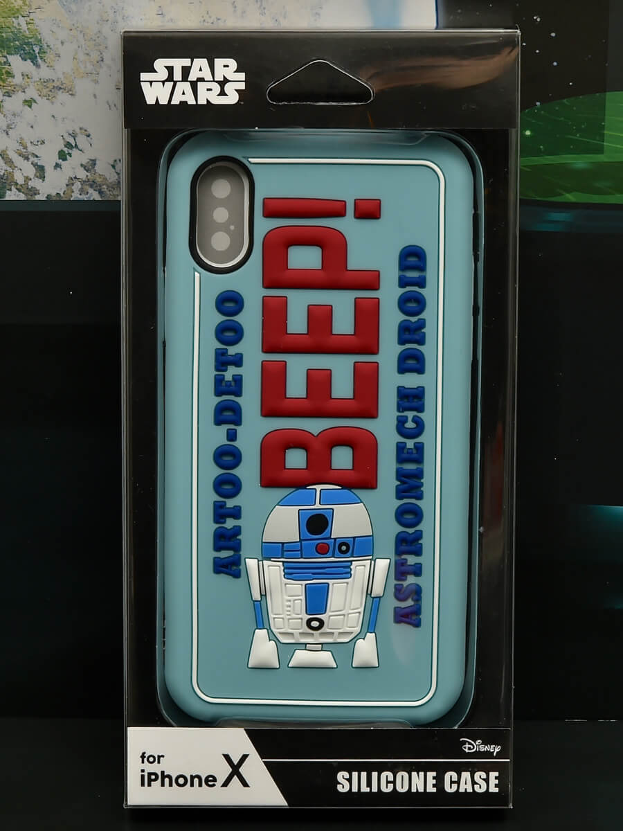 iPhoneX用 シリコンケース R2-D2