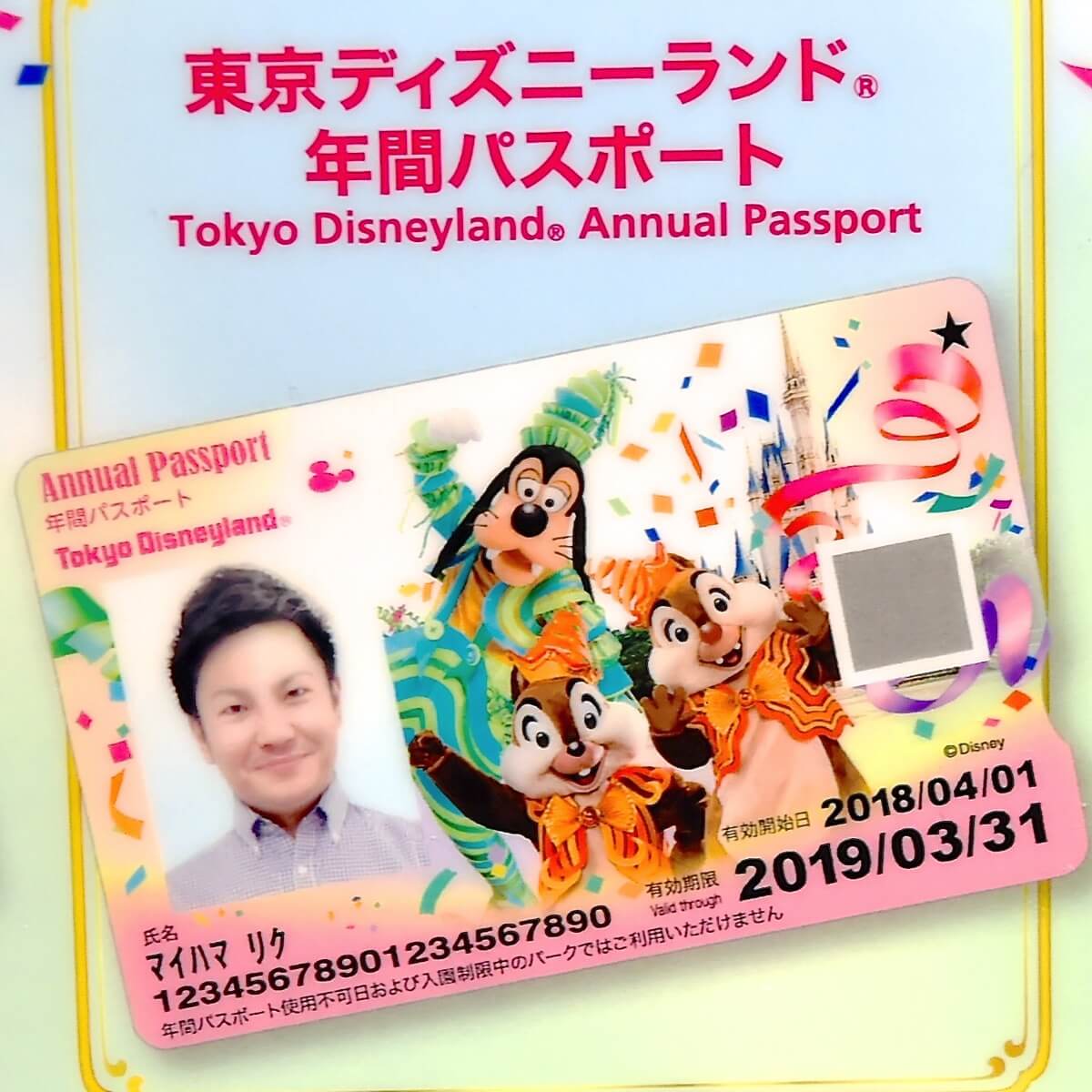 Happiest Celebration デザイン 東京ディズニーリゾート 18 年間パスポート