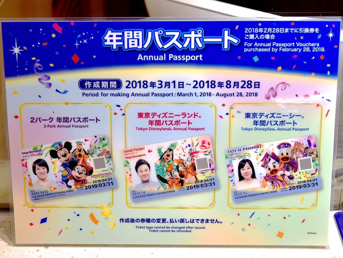 東京ディズニーリゾート　2018年間パスポート　(青）