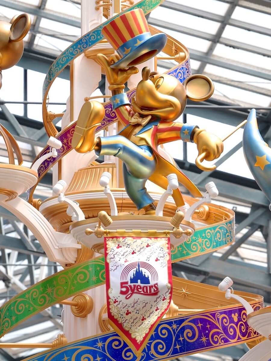 歴代ミッキー勢揃い 東京ディズニーリゾート35周年 Happiest Celebration セレブレーションタワー
