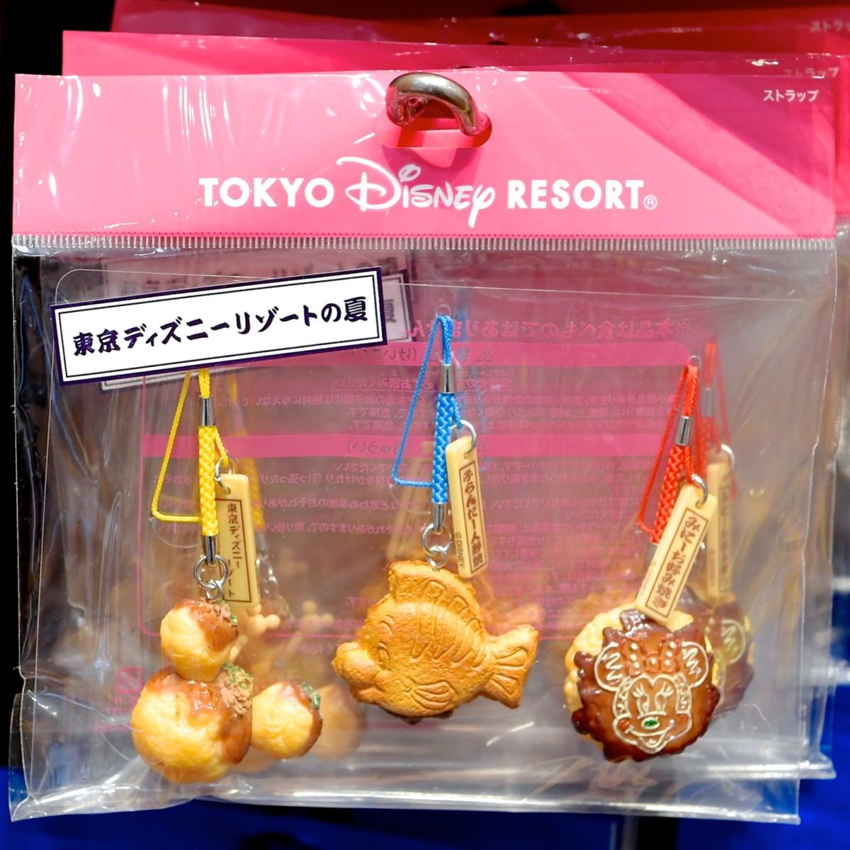 お祭りメニューモチーフ 東京ディズニーリゾートの夏ストラップセット