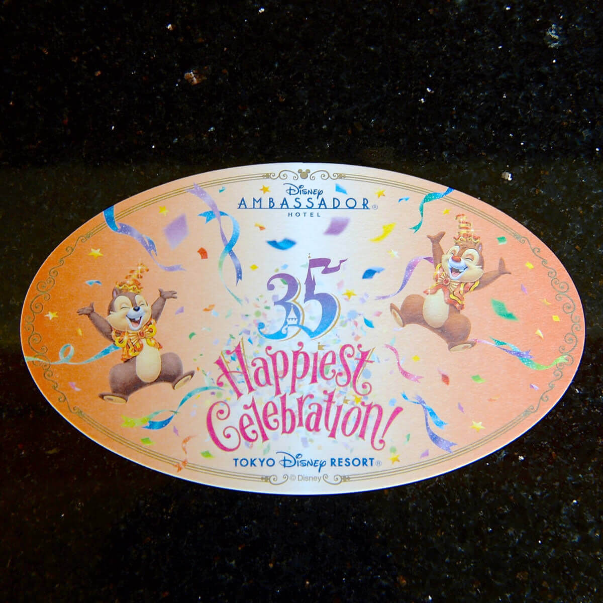 Tokyo Disney Resort 35th“Happiest Celebration!”スペシャルノンアルコールカクテル　コースター