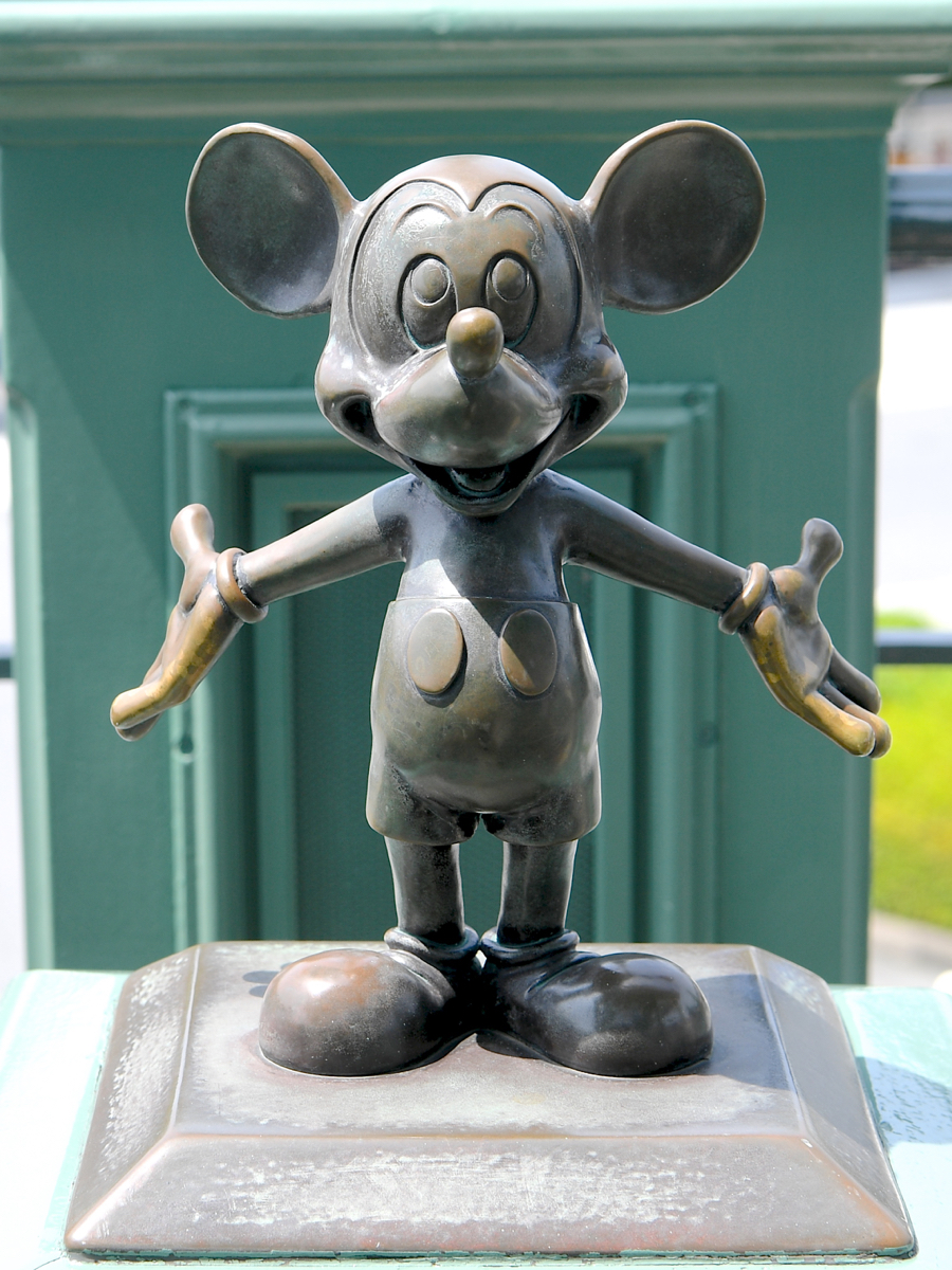 78％以上節約 Disney ディズニー リゾート 25周年 ミッキー ブロンズ像 