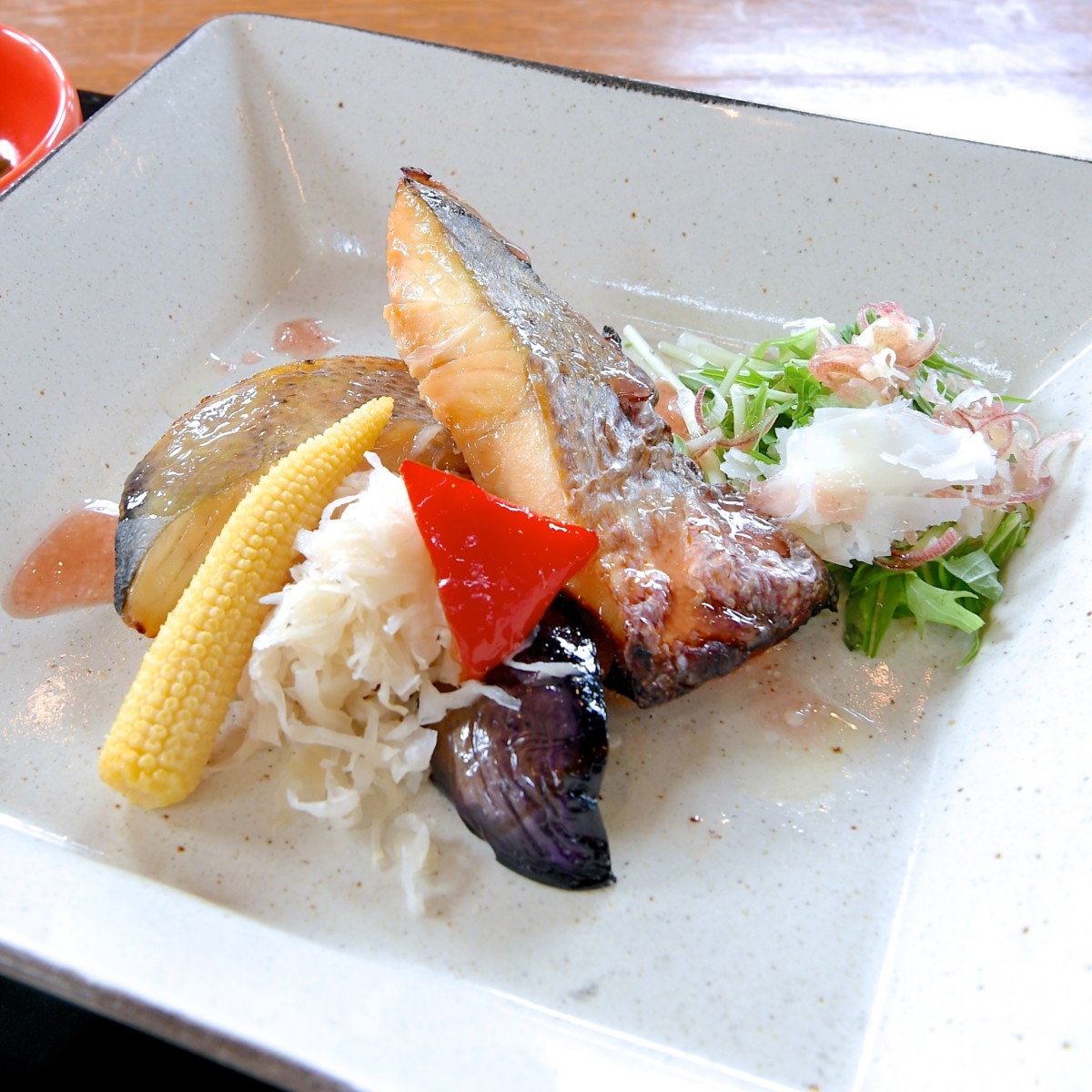 定番 鱸 スズキ の味噌漬け レストラン櫻 18夏 本日の魚料理