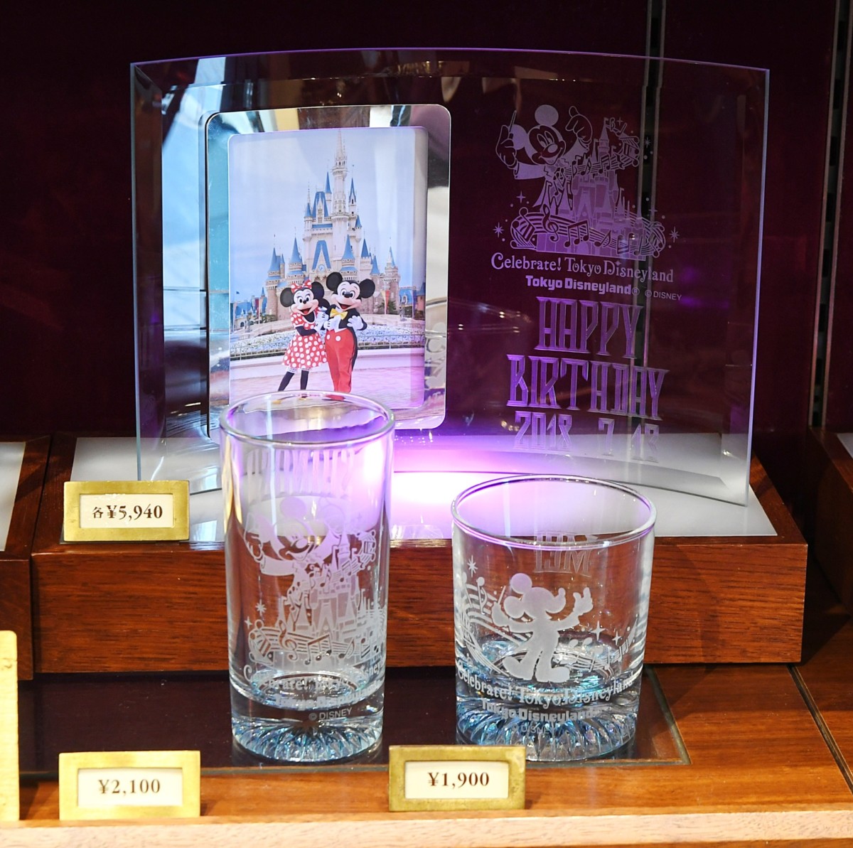 東京ディズニーランド「Celebrate！Tokyo Disneyland」ガラスグッズ