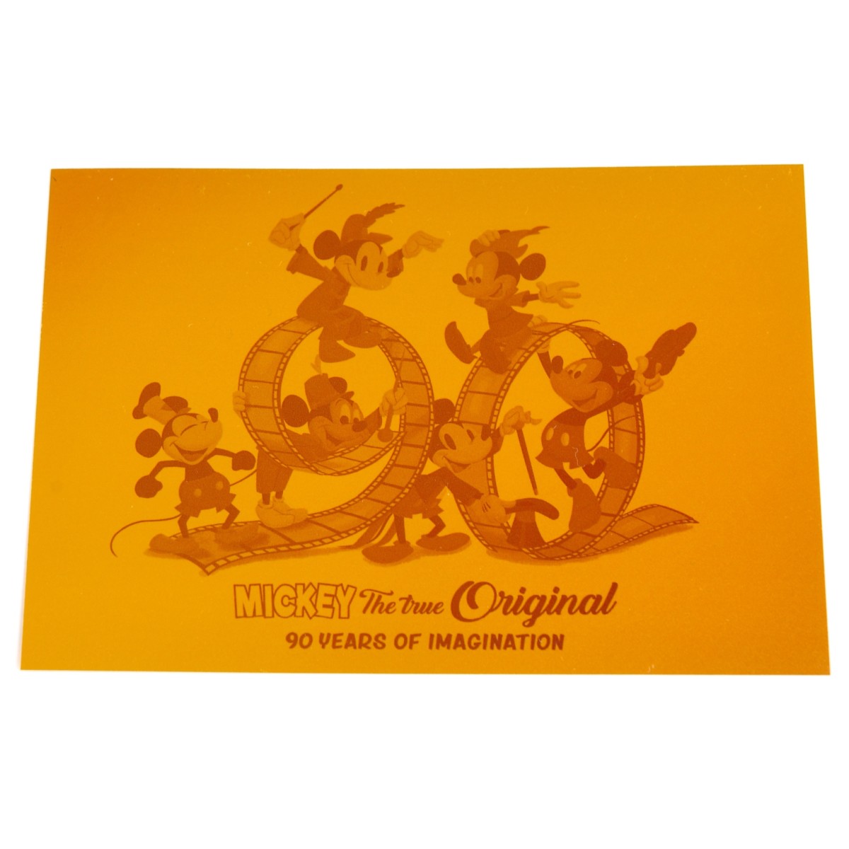 W純金アイテム額装セットミッキーマウス90周年　純金ポストカード