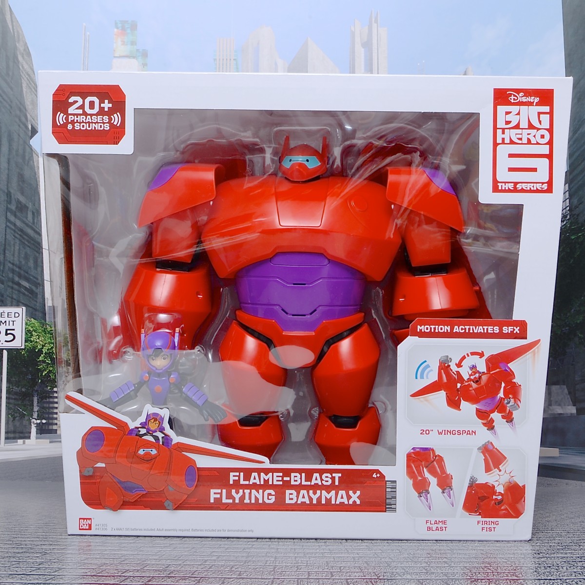 特価日本製ベイマックス DXフライングベイマックス ヒロ セット Deluxe Flying Baymax Hiro Action Figures Big Hero 6 #2203y-g58 その他