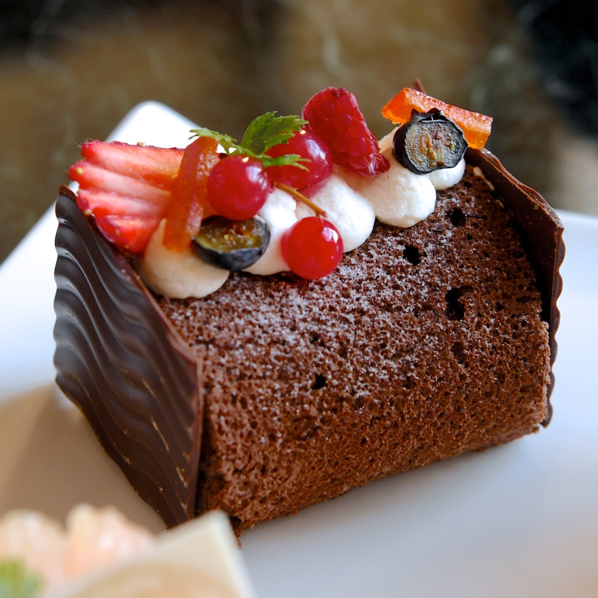 チョコレートのロールケーキ
