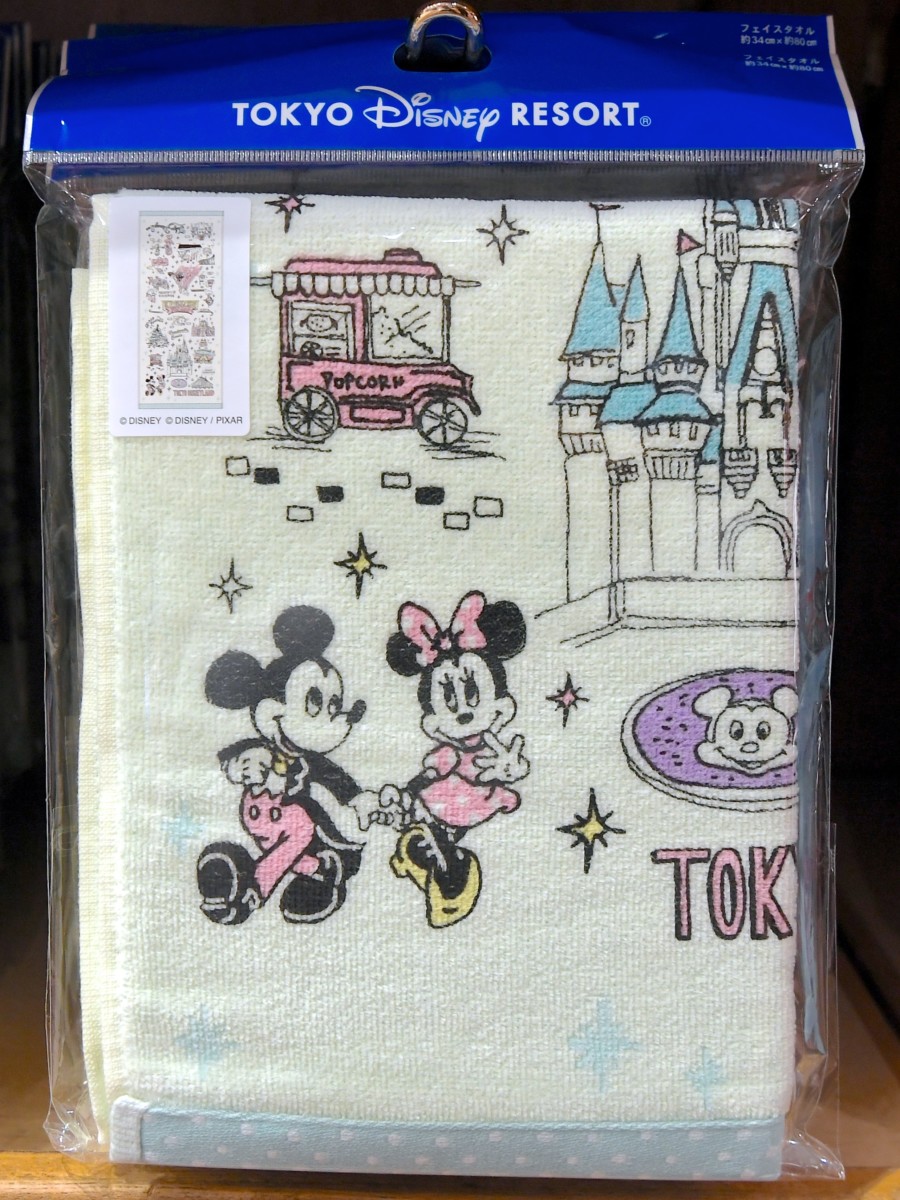 手描き風アートがかわいい 東京ディズニーランドtokyo Disney Resort Fun Map柄グッズ お土産