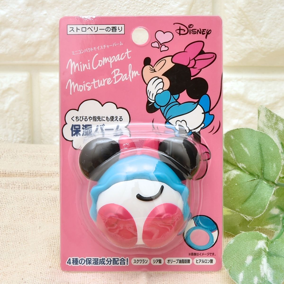 ミニコンパクトモイスチャーバーム -ミニーマウス-　Mini Compact Moisture Balm -Minnie Mouse-