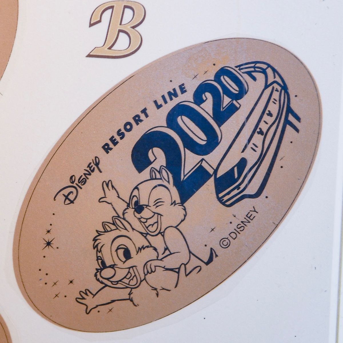 東京ディズニーランドステーション2020イヤリースーベニアメダル　チップ&デール