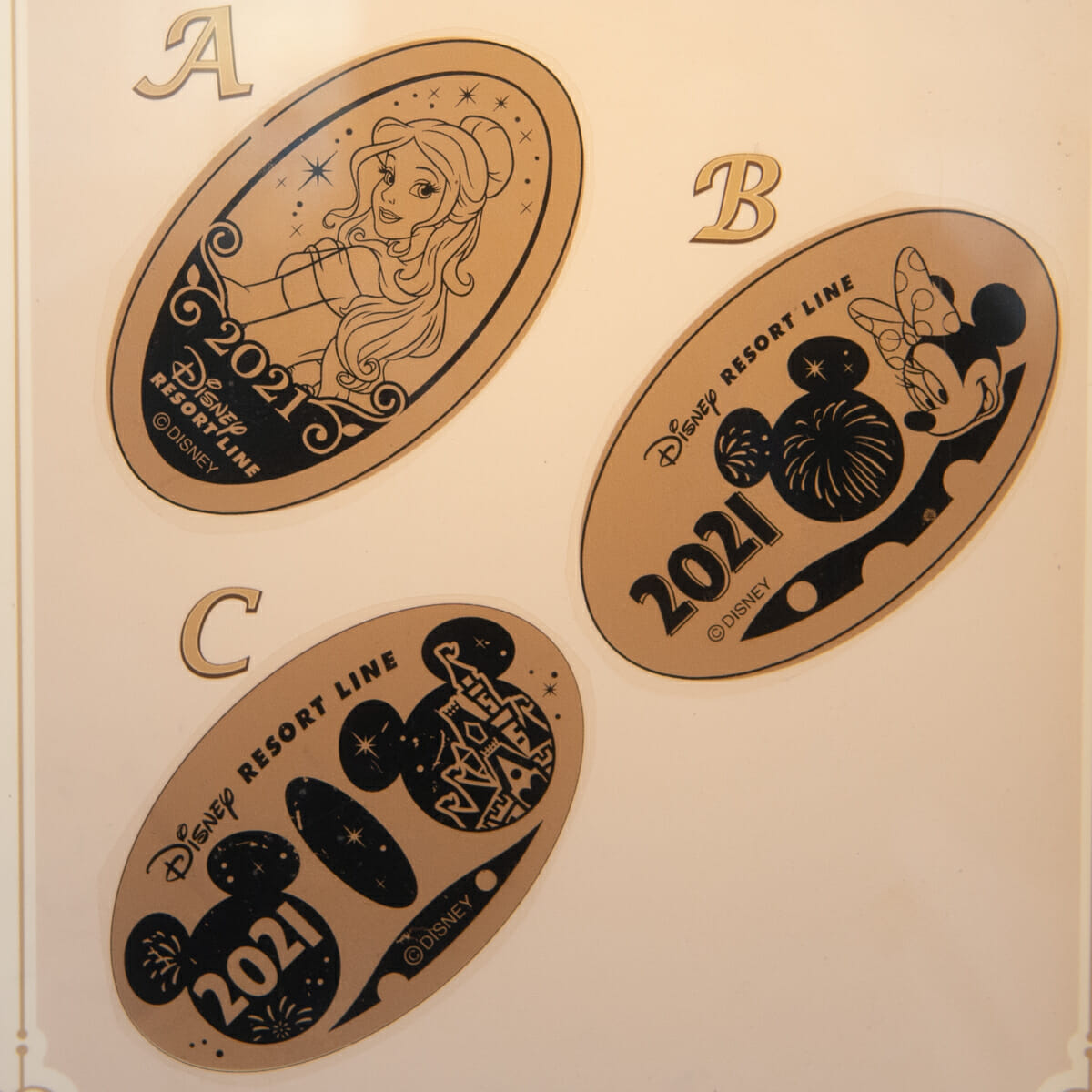 21年版 東京ディズニーリゾート イヤリースーベニアメダル
