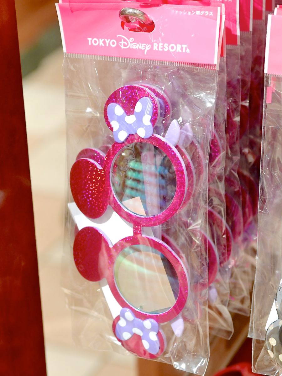 ミニーマウスファッション用グラス（ピンク×パープル）