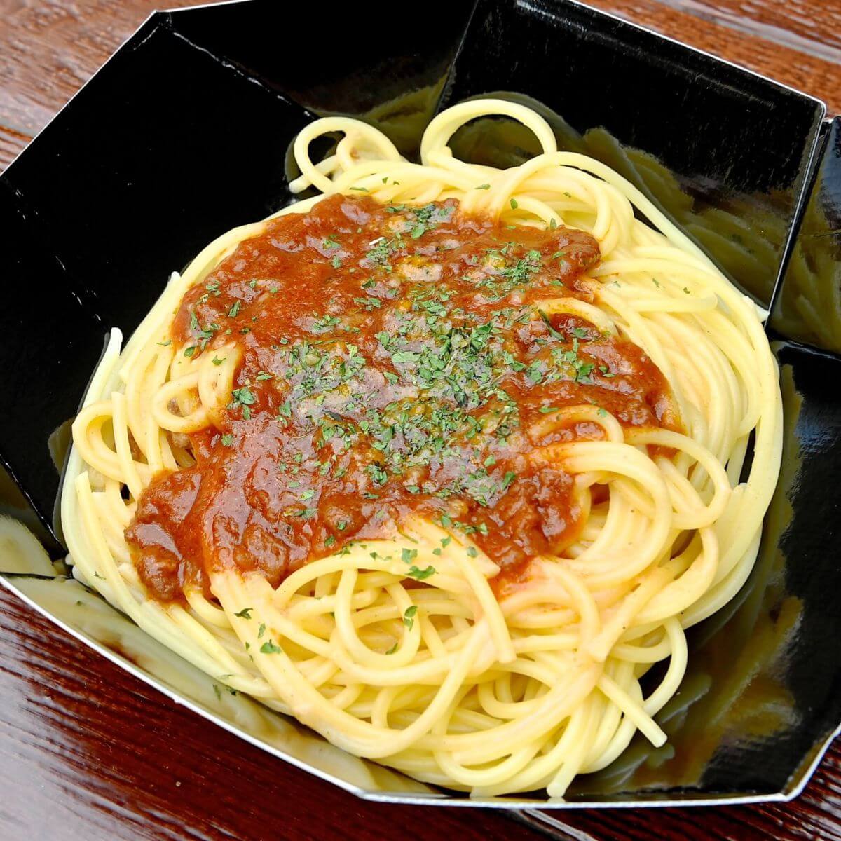 クリーミースパゲッティ、ミートソース1