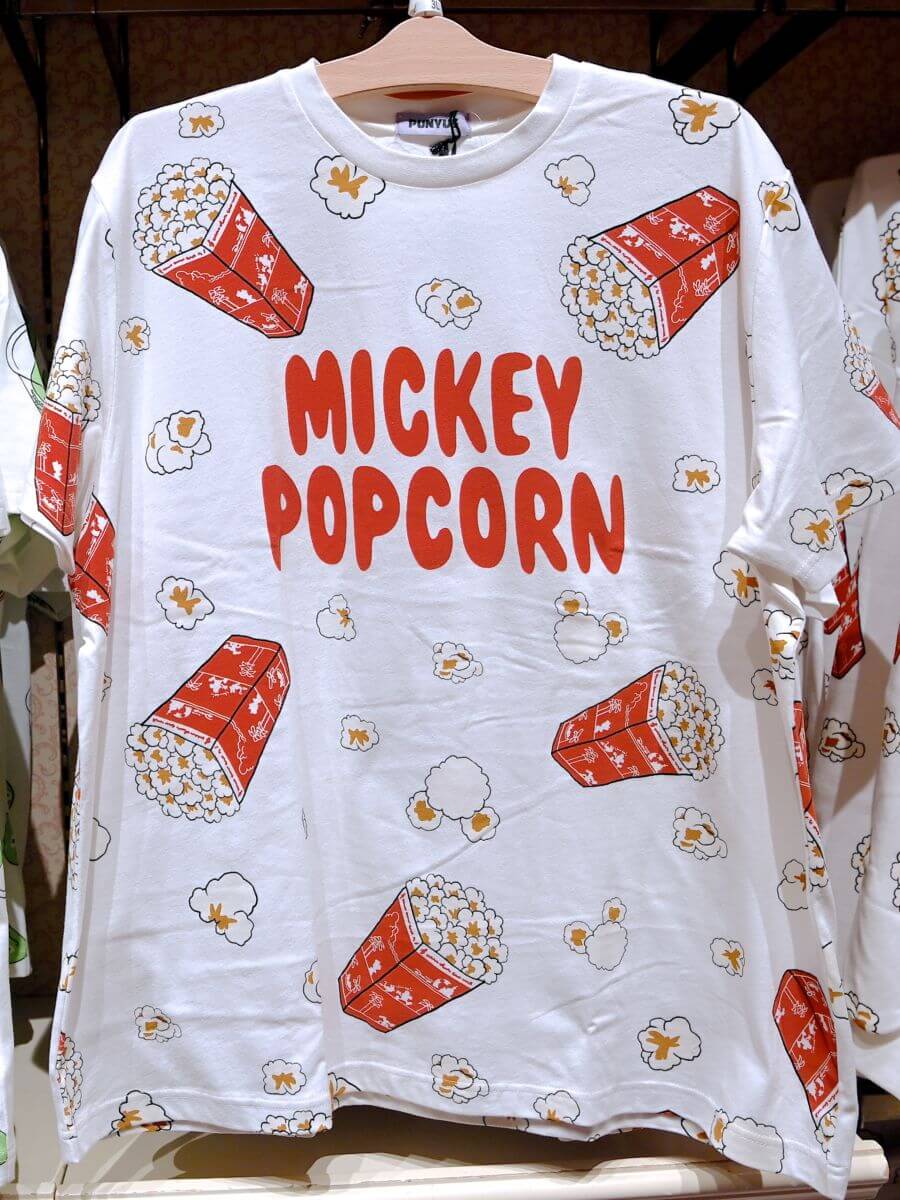 ミッキーポップコーンTシャツ1