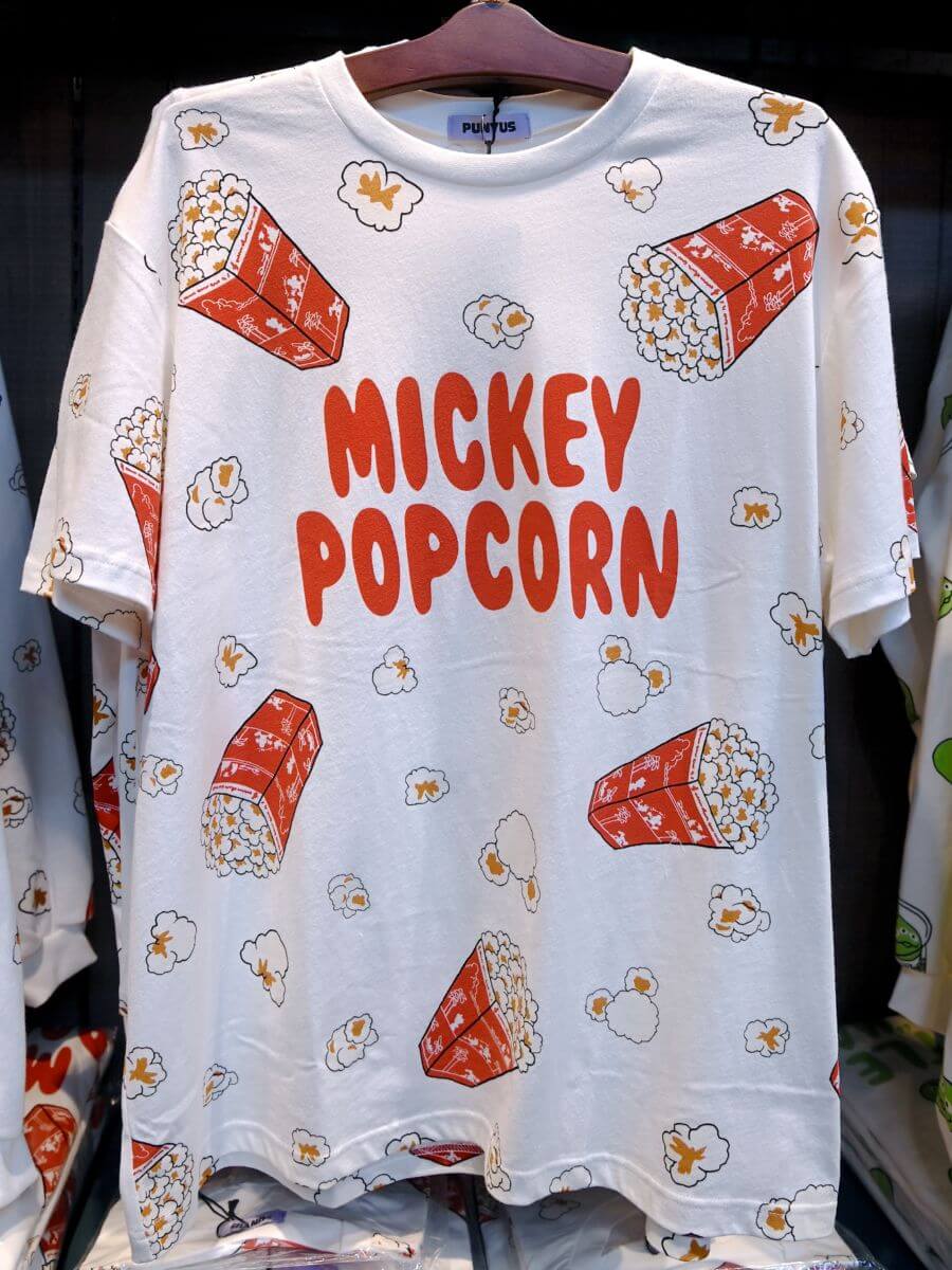 ミッキーポップコーンTシャツ