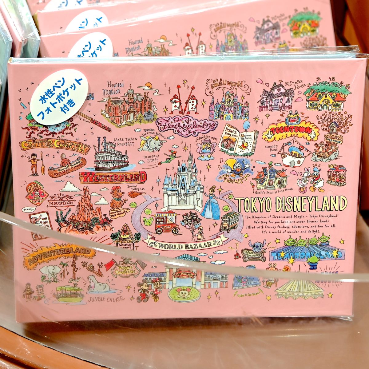 手描き風アートがかわいい 東京ディズニーランドtokyo Disney Resort Fun Map柄グッズ お土産