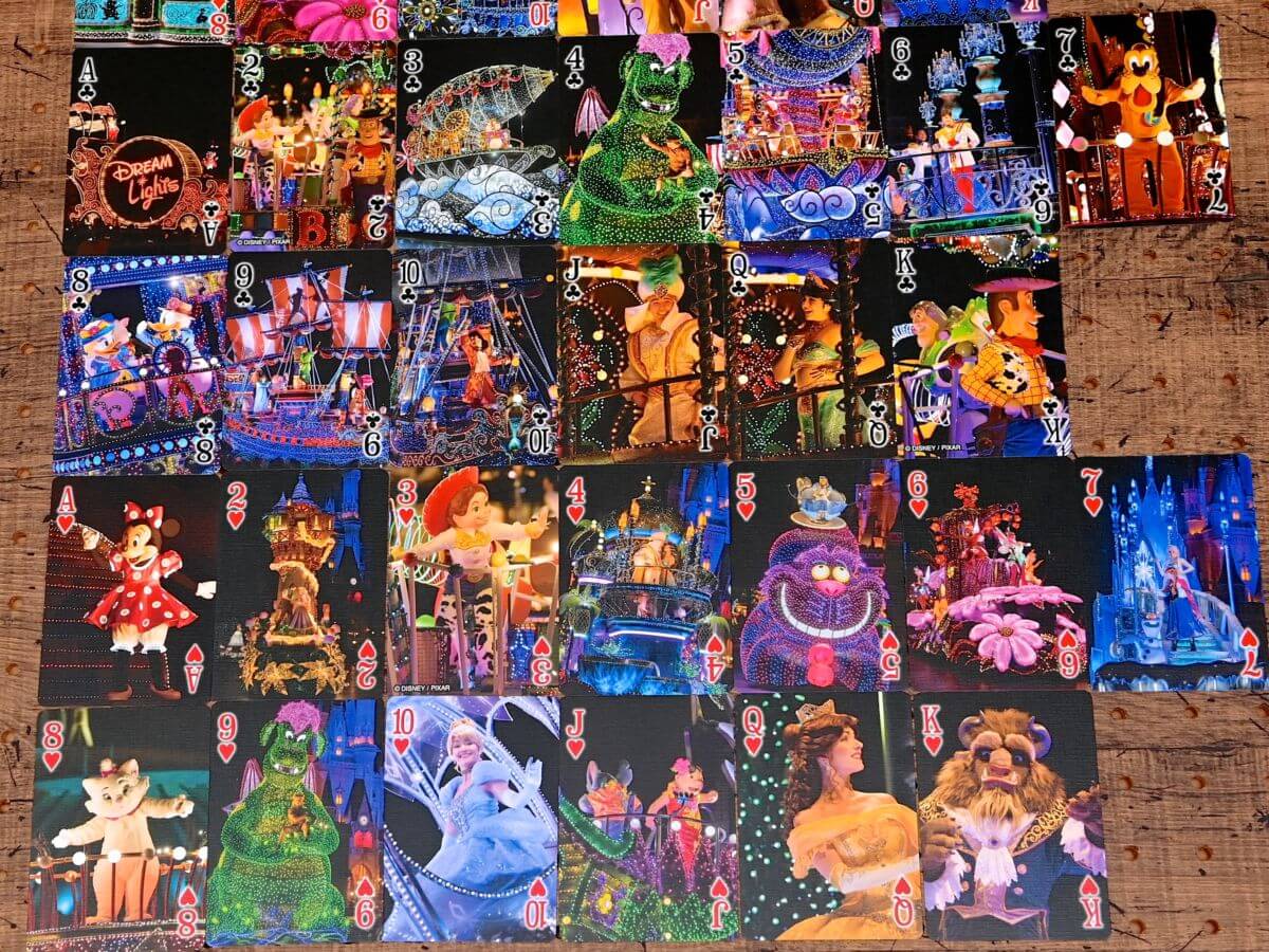 54種の絵柄が楽しめる！東京ディズニーランド・エレクトリカルパレード・ドリームライツ トランプ