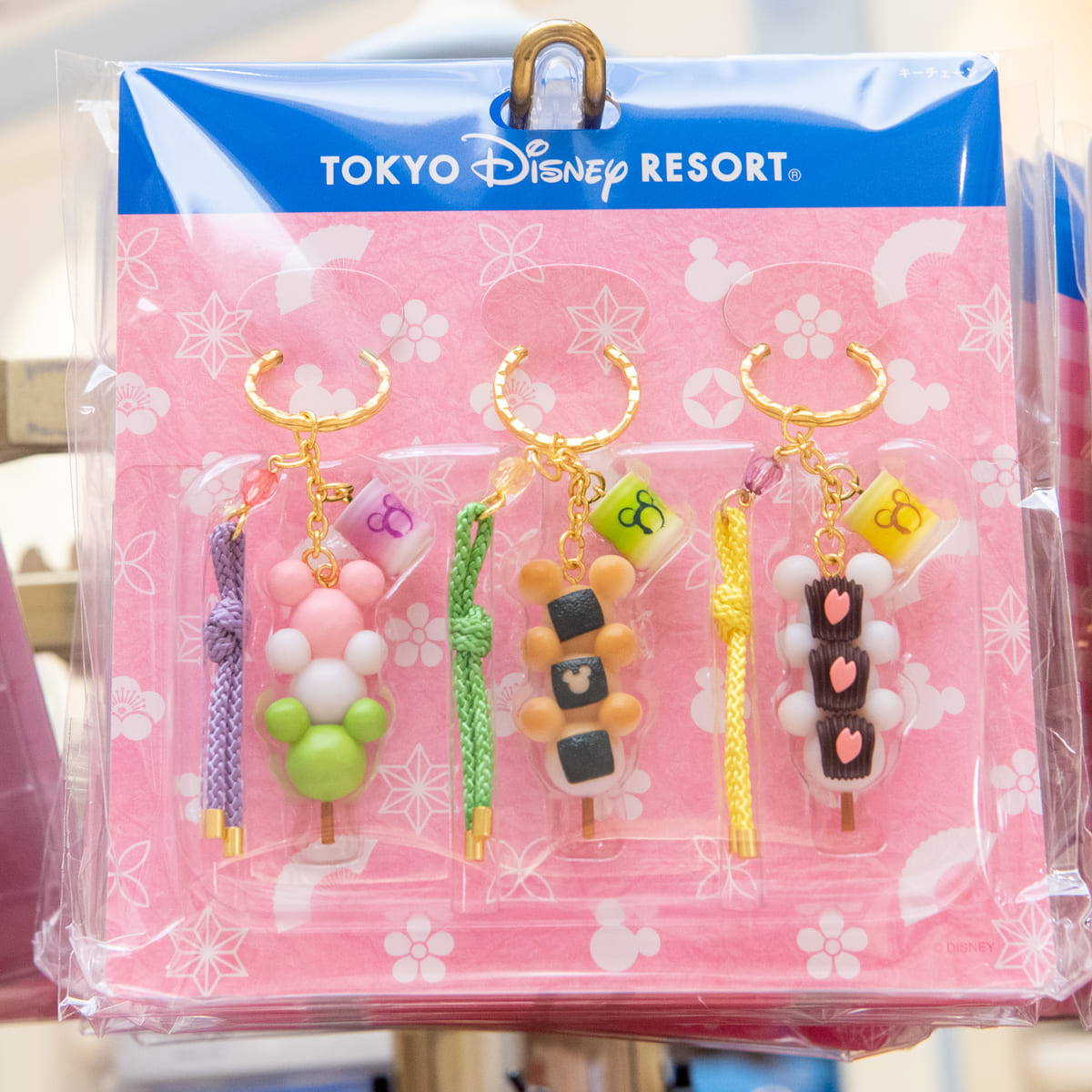 東京ディズニーランド「ミッキーお団子」キーチェーン