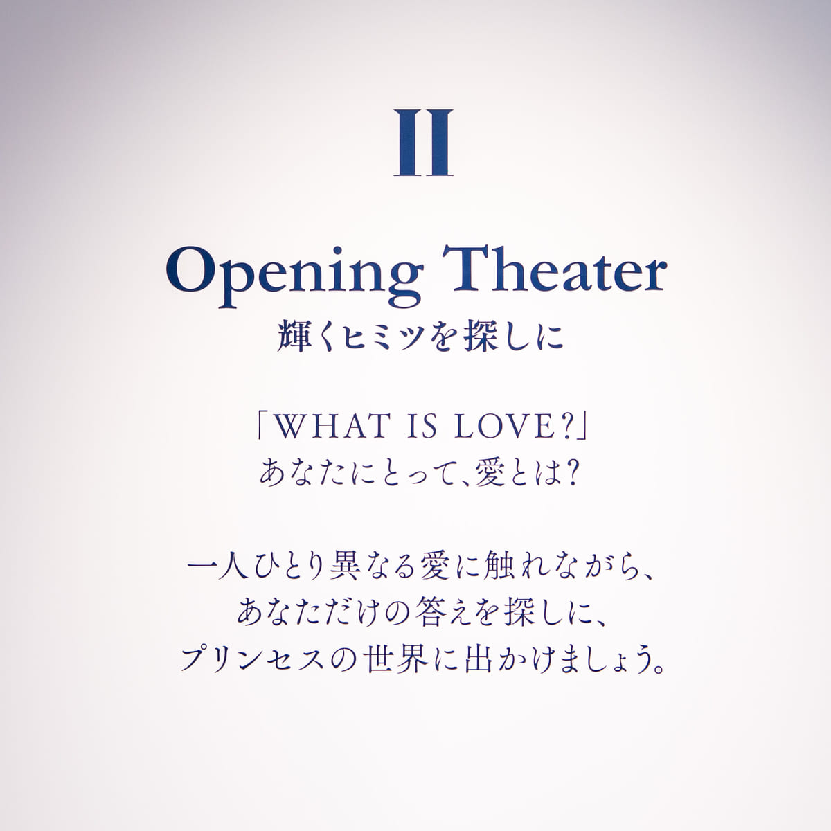 2. Opening Theater　～輝くヒミツを探しに〜